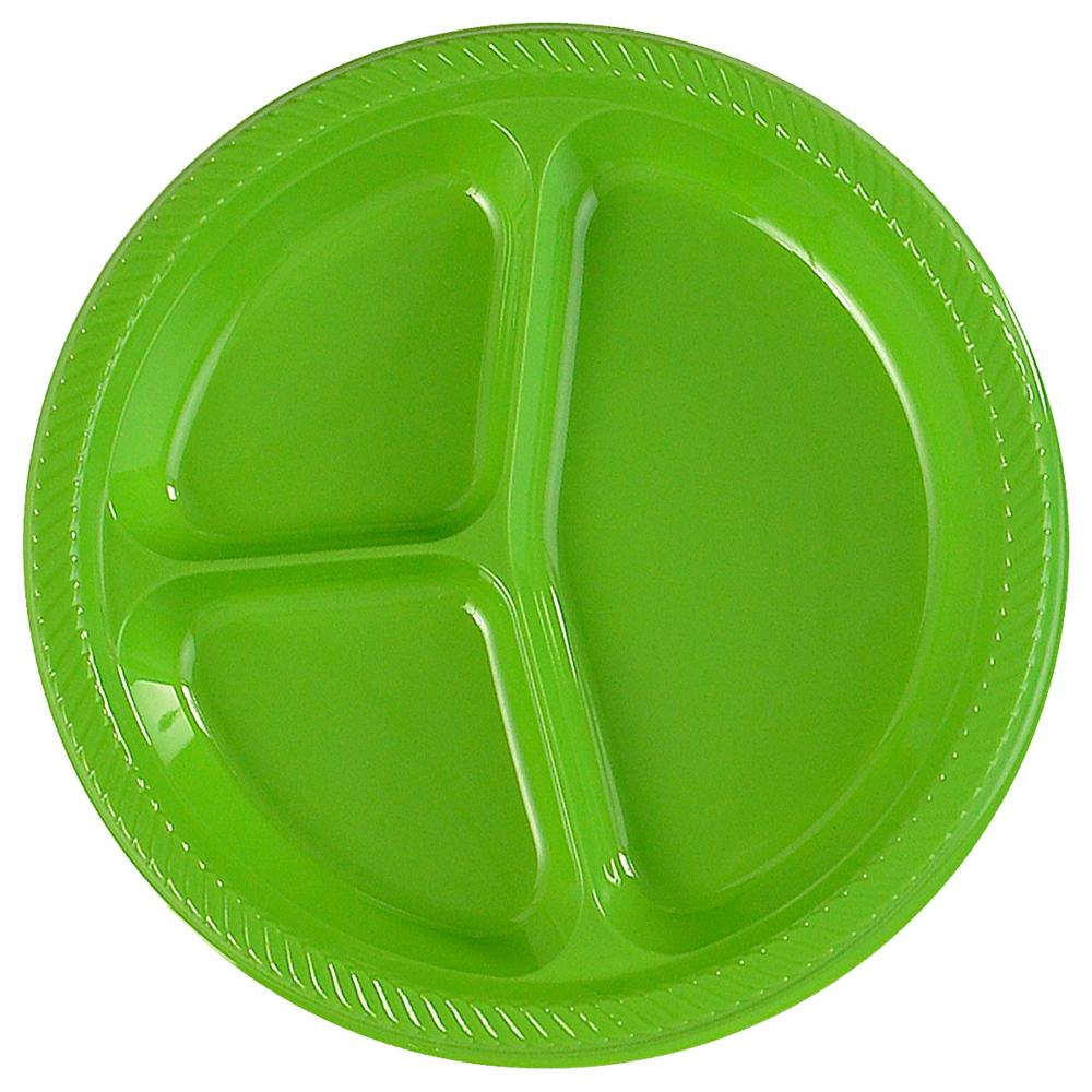 disposable plastic plates with dividers