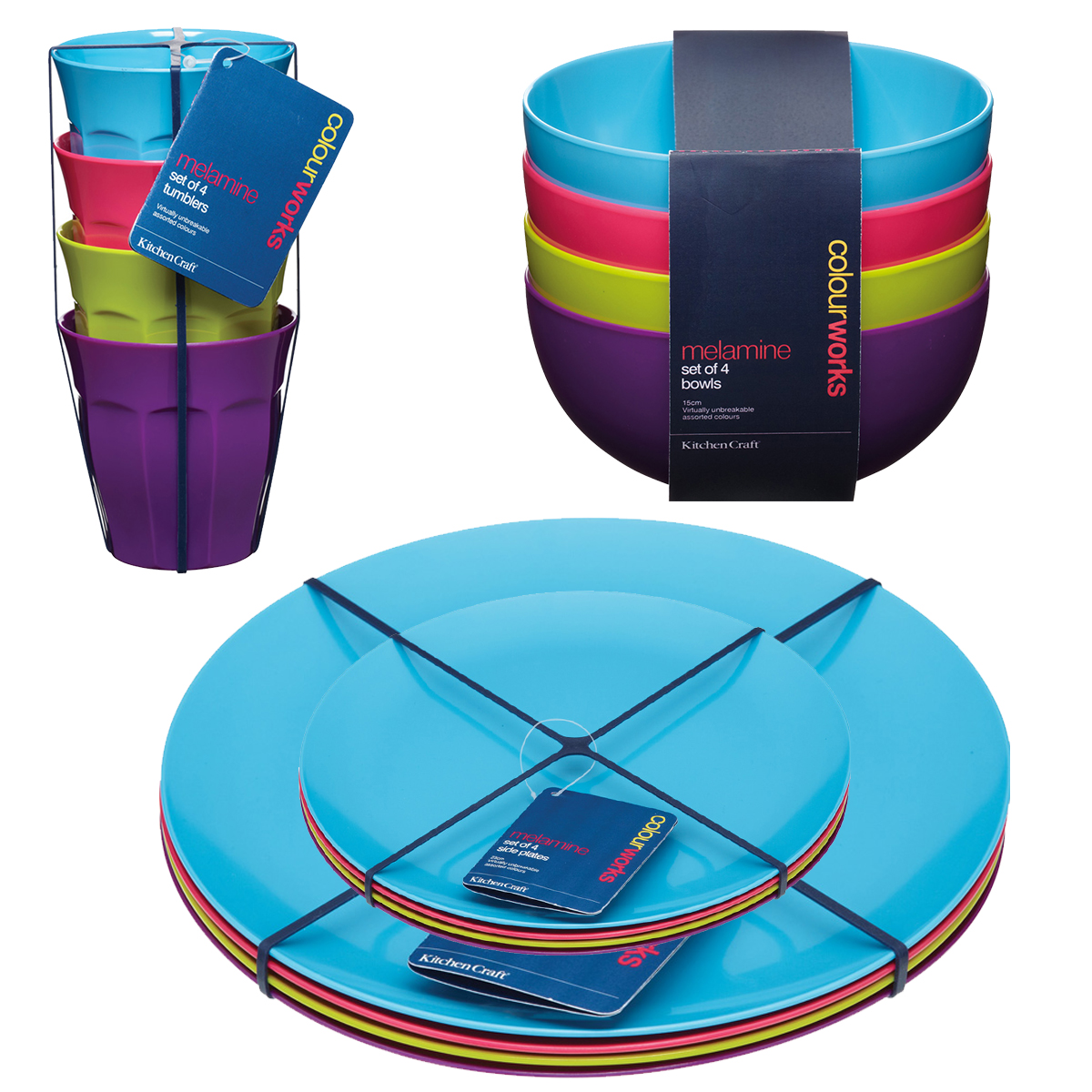 Melamine Picnic Plates. DII Melamine Reusable Party or Picnic Plate