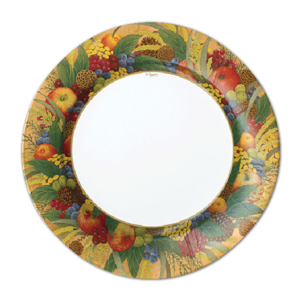 Caspari Plates. Caspari Modern Moiré Paper Dinner Plates in Green - Set ...