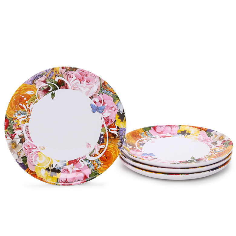 Demdaco Plates. Demdaco Big Sky Carvers Poppy Snack Plate, Multicolored.