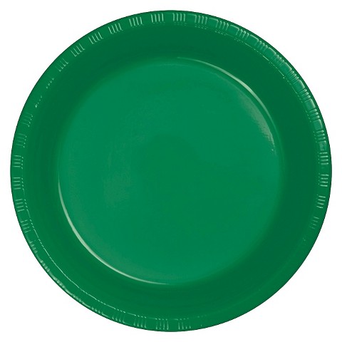 Plastic Lunch Plates. Classic 9-inches Plastic Plates Unbreakable and ...