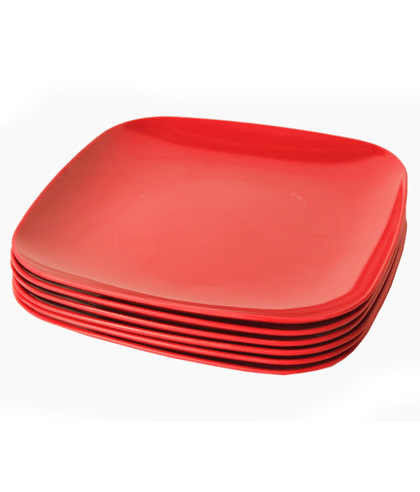 Red Melamine Plates. Calypso Basics by Reston Lloyd Melamine Dinner ...