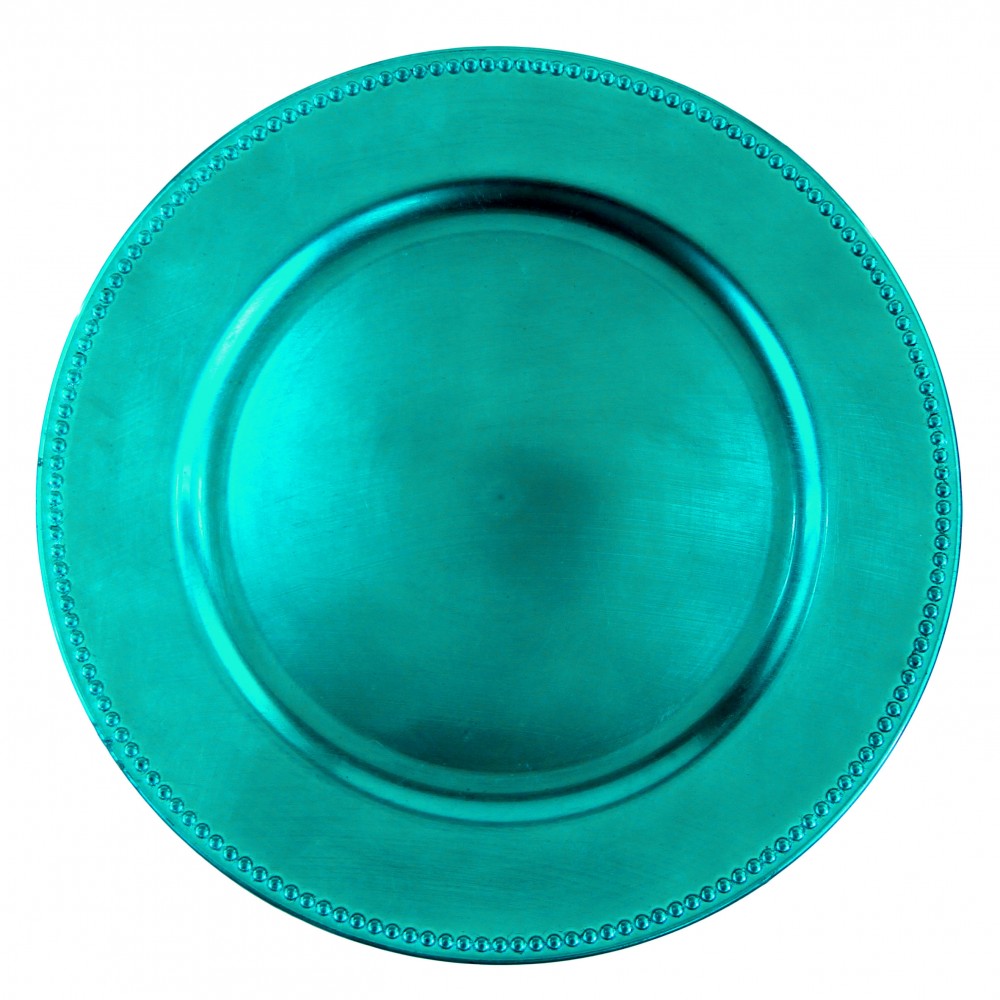 Turquoise Charger Plates. allgala 13-Inch 6-Pack Heavy Quality Plastic ...