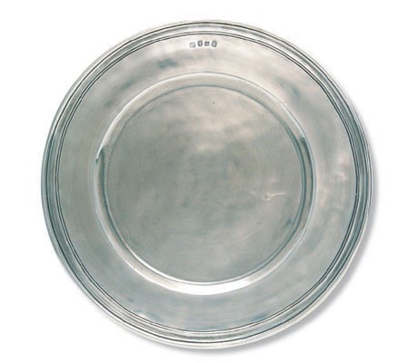pewter charger plates plate italian dinner match rim dinnerware scribed decor rustic low round antique remodelista silver