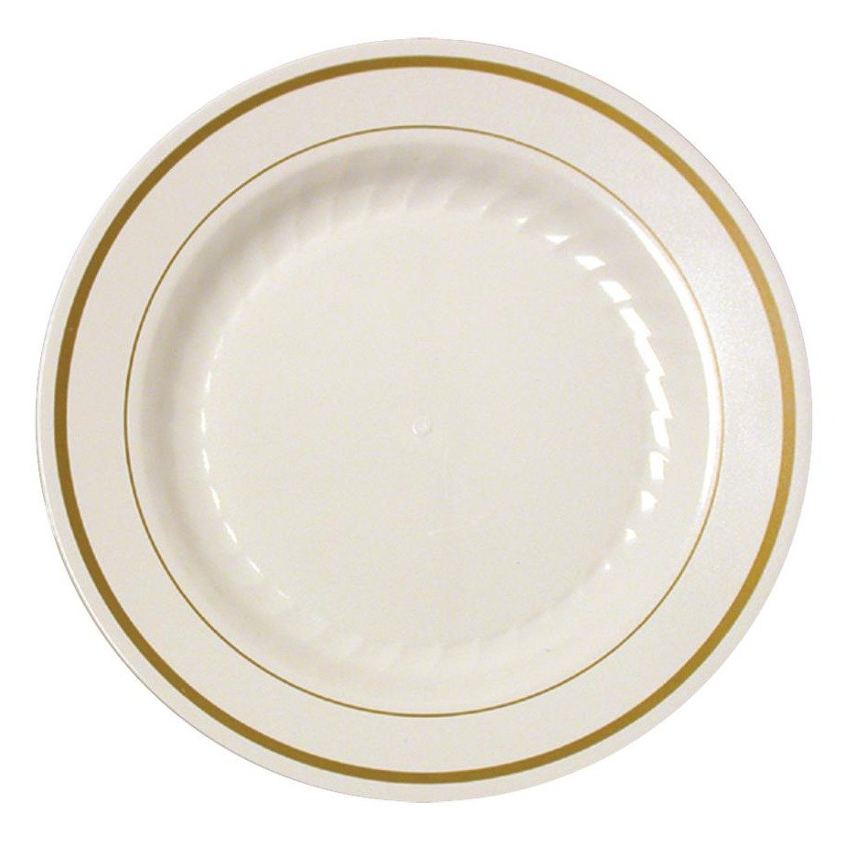 Ivory Disposable Plates. " OCCASIONS" 240 Plates Pack,(120